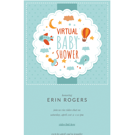 Virtual Baby Shower Invite